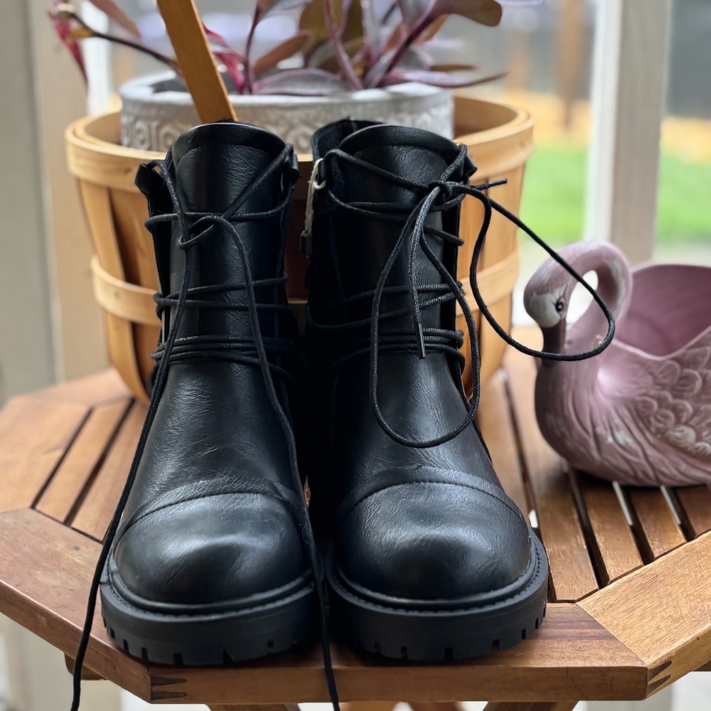 Black leather Francesco Milano boots size 37/7